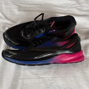 Brooks Launch 4 Running Shoes Black and Pink Athletic Sneakers Women’s Size 9